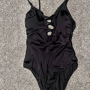NWOT. SHEIN Black Cutout One-Piece Swimsuit